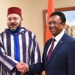 Mohammed VI avec le président malgache. D. R.